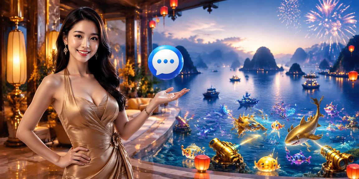 Người chơi tham gia game bắn cá lấy cảm hứng từ lễ hội đánh cá trên vịnh Hạ Long