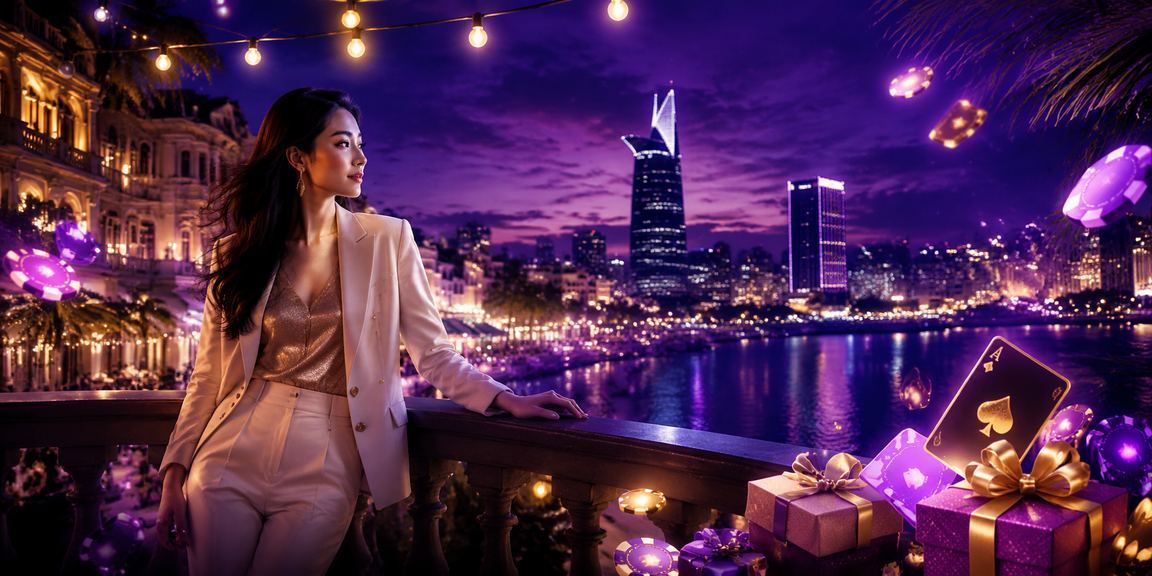 Người chơi trải nghiệm game bài trực tuyến tại bờ biển TP. Hồ Chí Minh