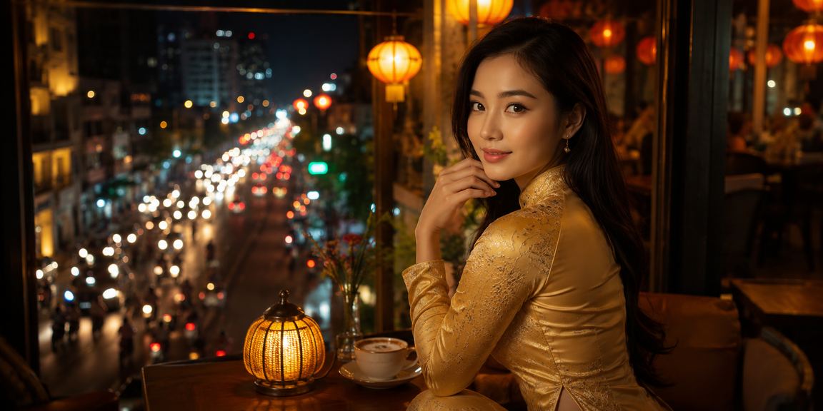Không gian casino sôi động tại Hồ Chí Minh với áo dài Việt Nam